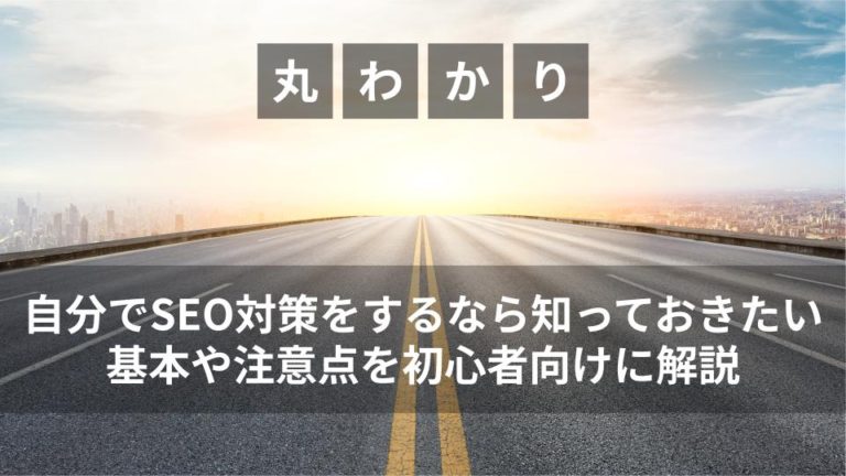 【自分でSEO対策をするなら知っておきたい】基本や注意点を初心者向けに解説